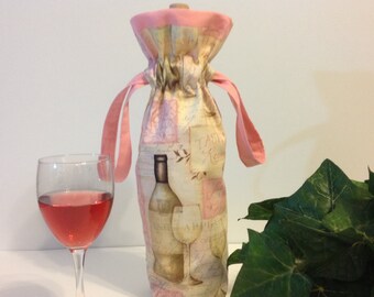 Wine tote, Wine Bag, Wine Gift Bag, Wine Bottle Bag