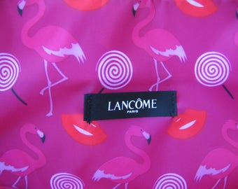 Sale!!! New Lancome Polyester Pink And Red Tote Bag/Handbag, Women's Shopping Bag with Cute Lining and Shoulder Straps