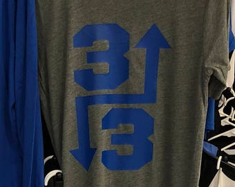 3up3down baseball tee
