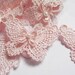 Butterfly 3" Pearl Lace Edge Trim pink or white select 0.5 yard or 1 yard