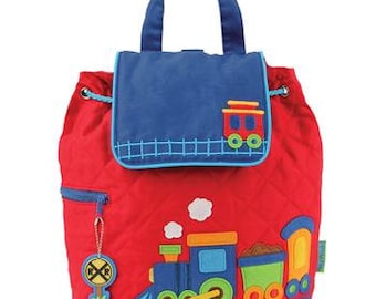 Stephen Joseph Train sac à dos sac à dos pour enfants, monogramme, personnalisés Train sac à dos, sac à dos maternelle, sac à dos