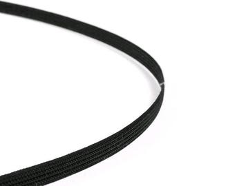 Whale polyester black 12MM x1m