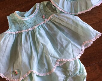 Vintage Nannette 3 piece baby dress