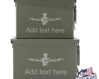 Wolverine XMEN Custom Engraved 30/50 Cal Ammo Can Personalized Dad Gift Cool Guy Gifts Father's Day Gift Grandpa Gift Groomsmen Hunter
