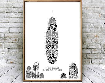 Nature Way of Love. Printable x 3. Lionné Evoloné Print Sheet