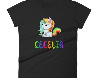 Cecelia Unicorn Ladies T-Shirt