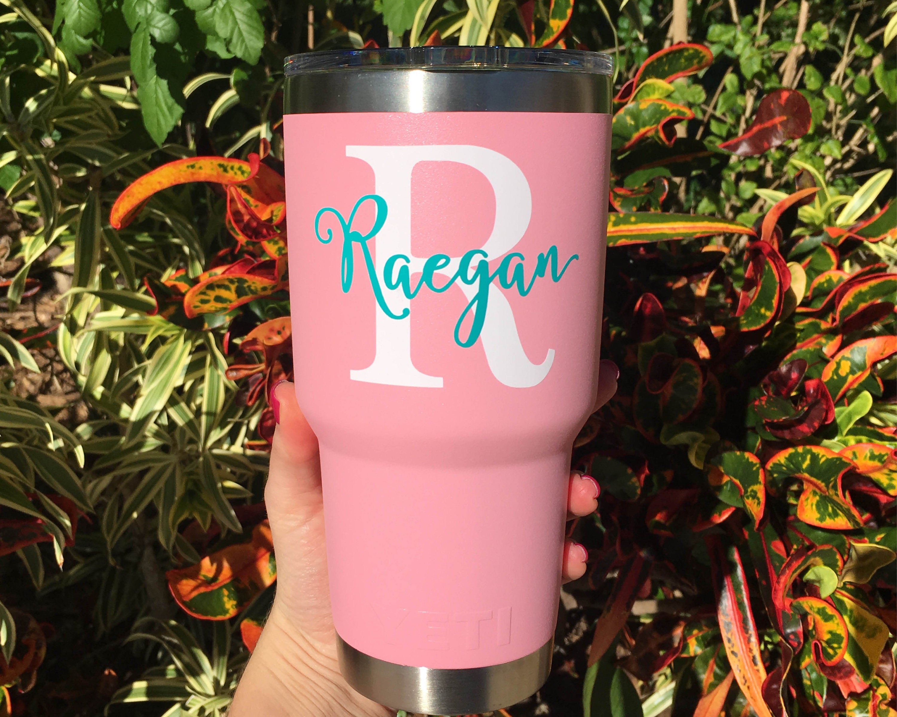 Personalized Monogram Vinyl Decal for Yeti Cup 30oz Yeti Cup