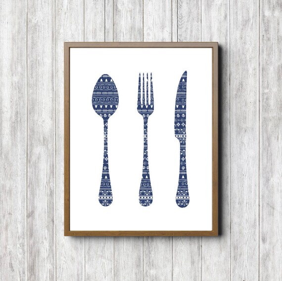 Culinary Wall Art Spoon/ Fork/ Knife Kitchen Wall Decor