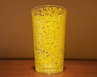 Yellow String glass tumbler by Hazel Atlas