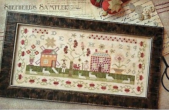 A Shepherd's Sampler Cross Stitch Pattern by With Thy