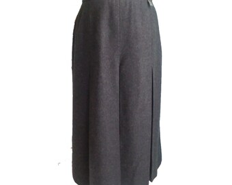 CHRISTA MODEN Austrian Grey Wool Walking Skirt 6