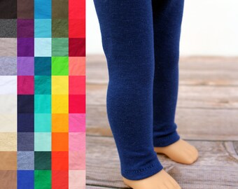 Fits like Wellie Wishers Doll Clothes - Leggings, You Choose Color and Capri or Full Length | 14.5 Inch Doll Clothes