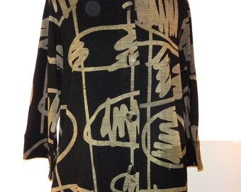Unique Abstract Design, Light-Weight Cotton Jacket - SP15-5005