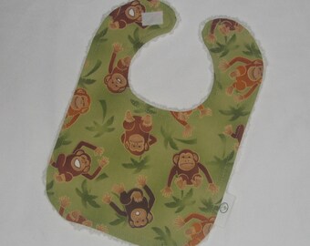 Fun Monkeys and Chenille Boutique Bib - SALE