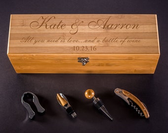 Personalized Wine Box - Wedding Wine Box - Ceremony Wine Box - Anniversary Wine Box - Wedding Gift For Couple - Wine Box Ceremony - Wine Box