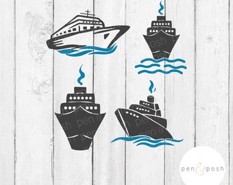 Cruise Ship SVG - Cruise Ship SVG Bundle - Ship SVG - Cruise Svg - Boat Svg - Ship Svg - Ship Bundle - Ship Cut Files - Cruise Cut Files