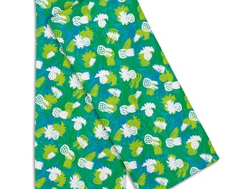 Pineapple Field Hand Towel (Set of 2), Fruit Hand Towel, Tropical Kitchen Towel, Pineapple Towel