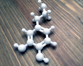 3D Printed Dopamine Molecule - molecules chemistry gift nerdy gift science gift