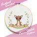 PATTERN Modern Cross Stitch Pattern - Oh, Deer! - Instant Download - Woodland Creature - Doe Buck Fawn - Counted Cross Stitch Chart -