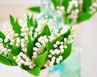 Made to Order - Lily of the Valley Flowers in a Silver Mint Julep Cup