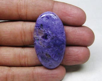 Natural Charoite cabochon Oval shape loose semi precious gemstone cabochon size 24 x 43 mm approx code 8886 wholesale gemsto