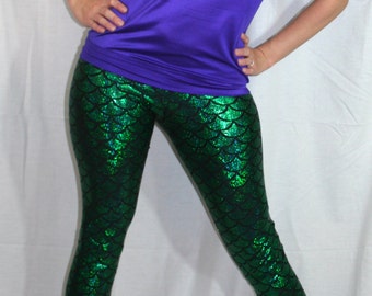 Mermaid leggings. Mermaid Pants. Scale Pants. Ariel Pants. Ariel Leggings. Little Mermaid Pants. Little Mermaid Leggings.