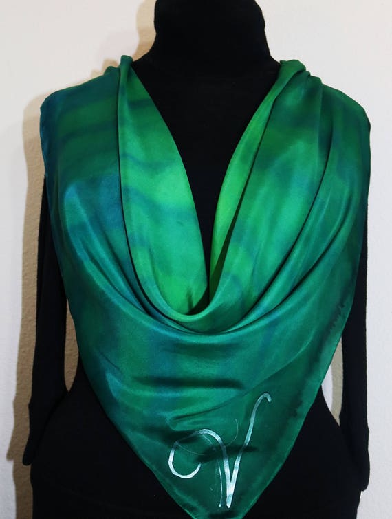 custom made silk scarf