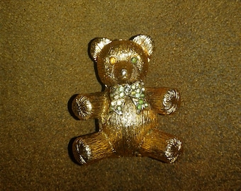 Vintage Max Factor Teddy Bear Solid Perfume Compact