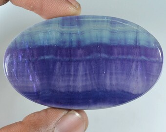 Superior 121 Ct AAA Quality Multi Natural FLUORITE Oval Shape Size 57x34x6 mm - Loose Gemstone Cabochon Wholesale