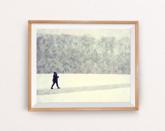 Watercolor Landscape, Watercolor Winter, Winter Watercolor, Winter Wall Art, Winter Wall Decor, Winter Decor, INSTANT DOWNLOAD, 8x10