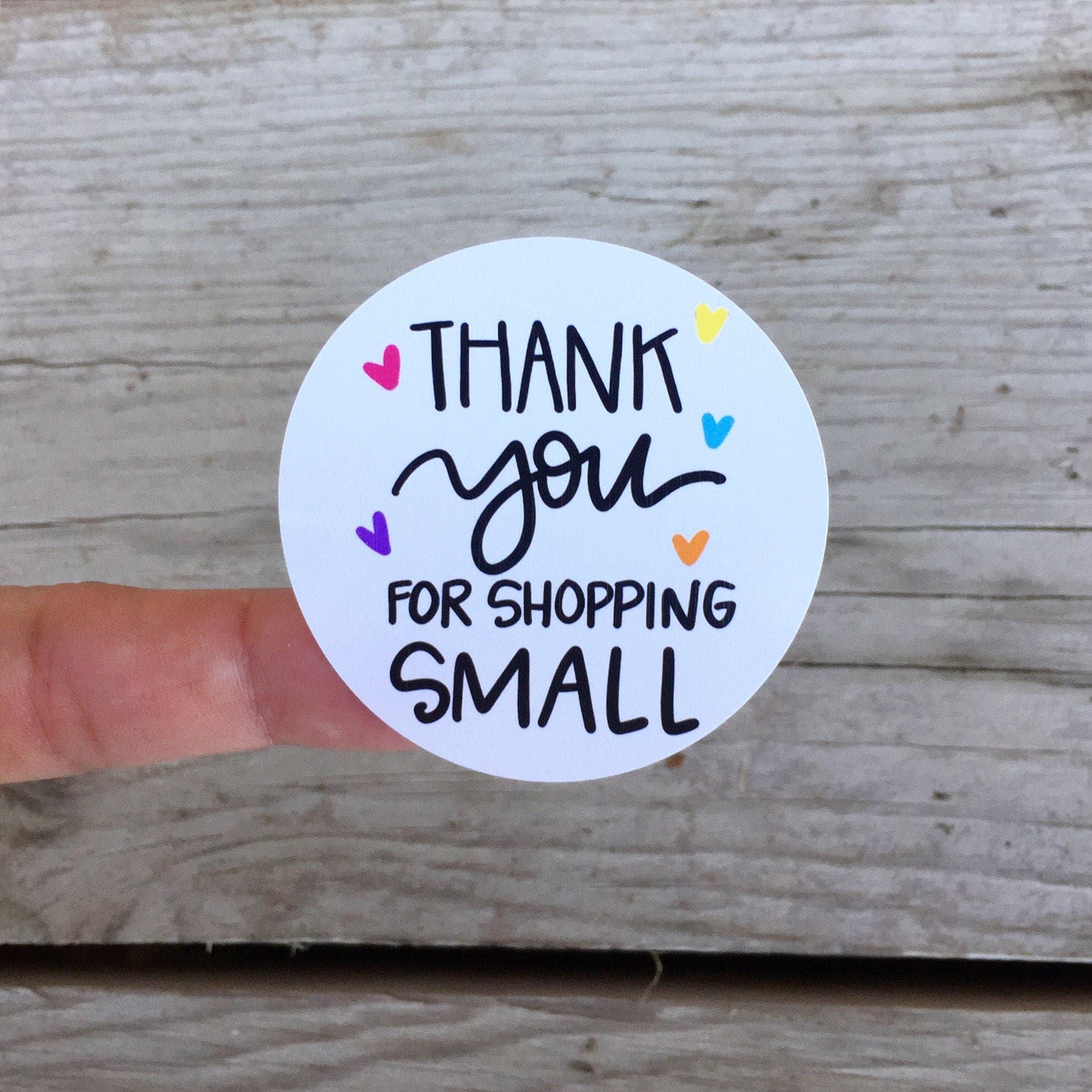 thank you for shopping with us sticker