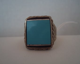 Vintage turquoise and sterling ring