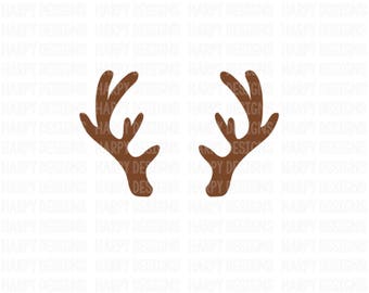 Antlers SVG, Deer SVG, SVG Files, Christmas Svg, Digital Cut Files, Cricut Cut Files, Silhouette Cut Files