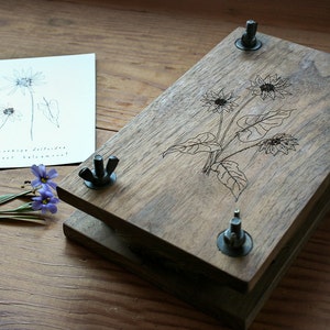 Black Walnut Flower Press - Handmade in Portland Oregon