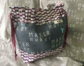 The Maker Knitting Project Bag