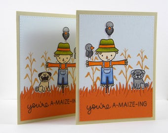 Pug Thank You Card, Pug Thanks Card, Pug Love Card, Pug Card