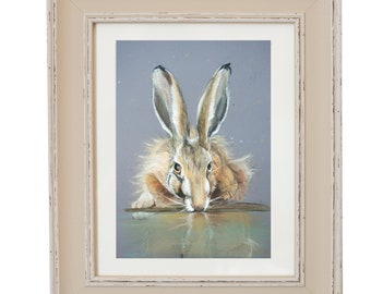 Reflection- Limited Edition Hare Signed Print