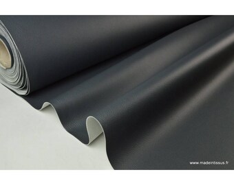 Faux cuirs ameublement rigide gris ardoise .x1m