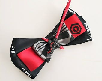 Kylo Ren (Star Wars: The Force Awakens) Inspired Hair Bow