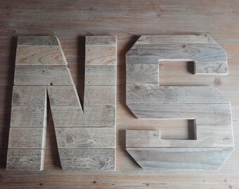 Letter & number wooden - of-A - Z and 0-9