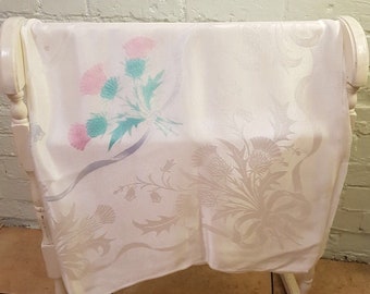 Lovely Thistle Design Square Vintage Table cloth