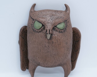Sam the Owl, Art Doll, OOAK