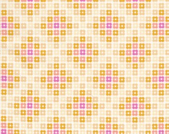 36107 - 1/2 yard of Erin McMorris Weekends Hopscotch in Butter color