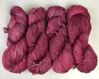 With Scones. 8ply 100g Hand Dyed 70 percent Australian Merino, 20 percent Nylon & 10 percent Silk