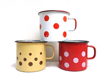 Brown polka dot mug | Etsy Brown polka dot mug | Etsy
