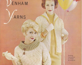 California Originals Pauline Denham Yarns Book 8 + Vintage Knitting Patterns