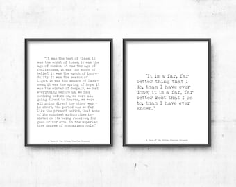 A Tale of Two Cities poster Quote Poster Charles Dickens