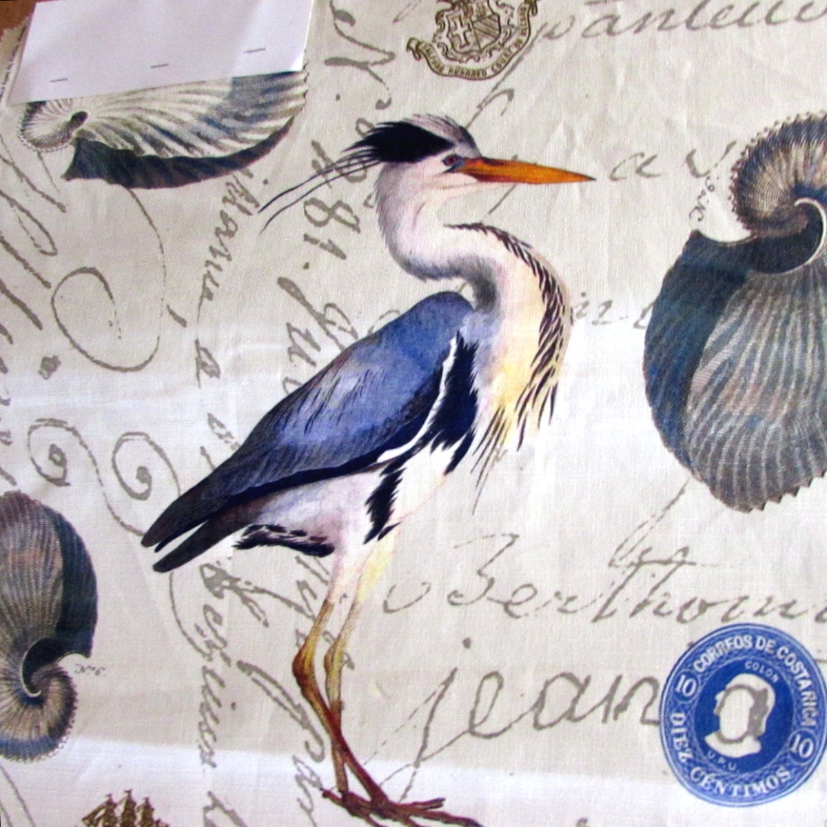Blue Heron by Design Legacy fabric