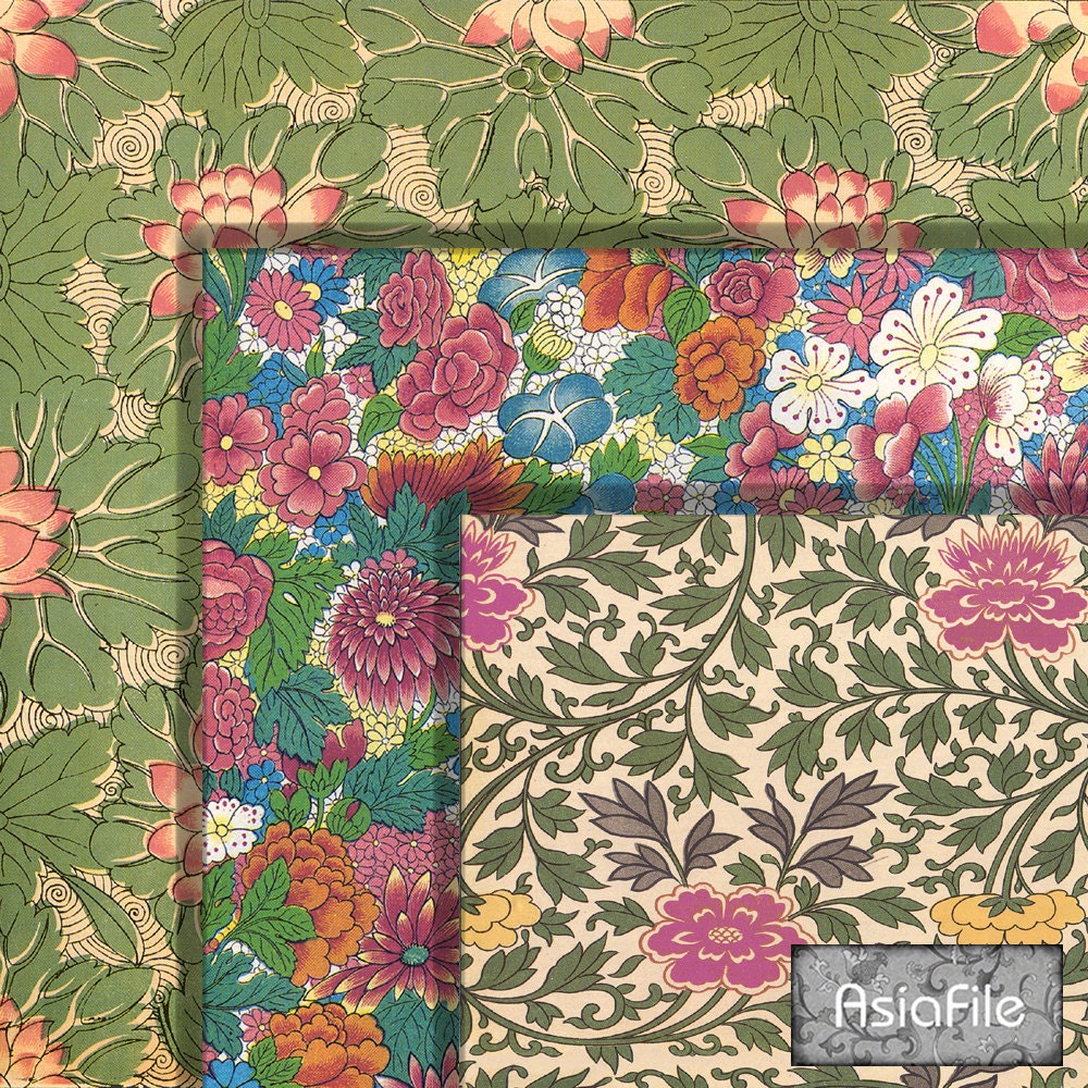 Digital Decoupage Scrapbook Gift Wrap Background Paper 12