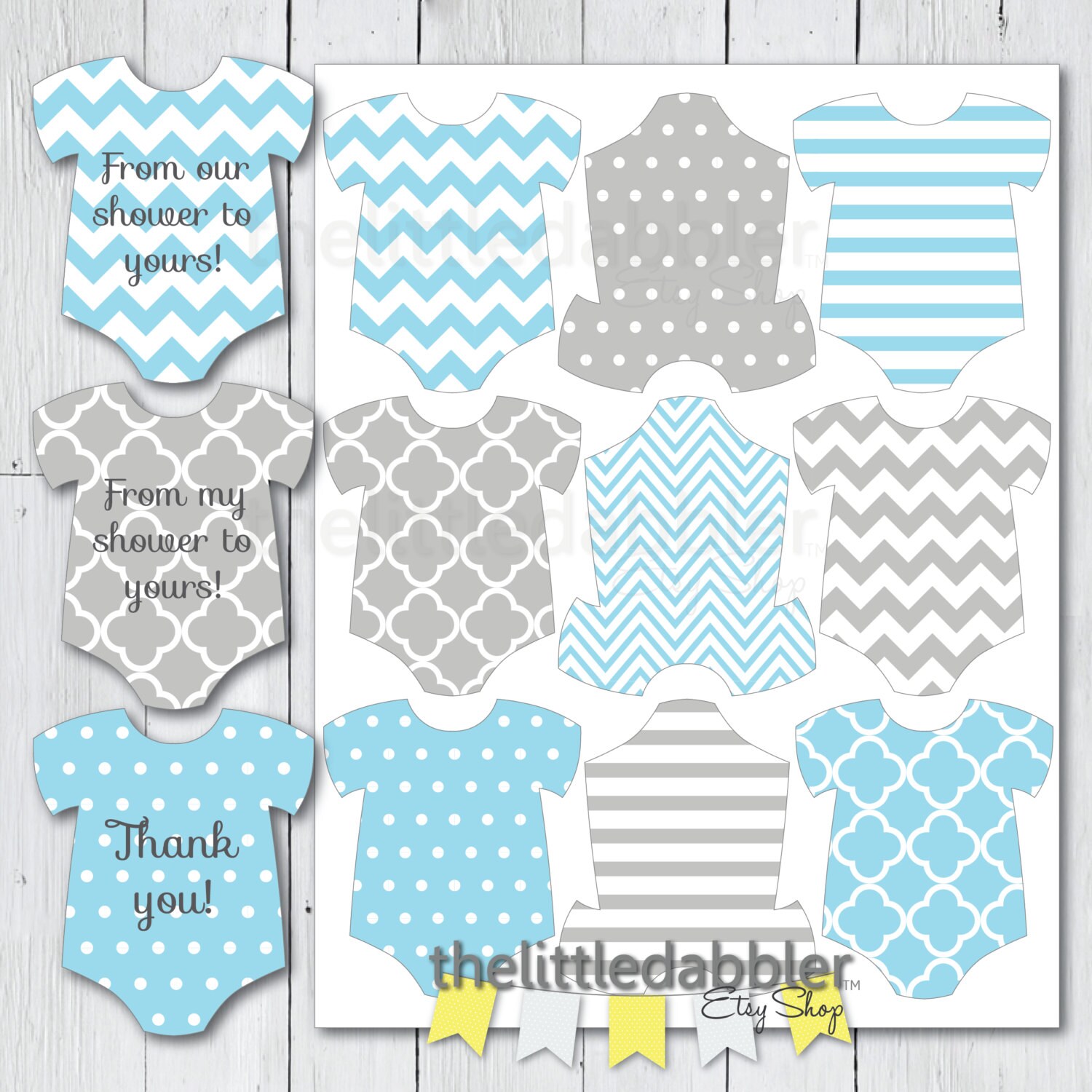 Free Printable Thank You Tags For Baby Shower Favors